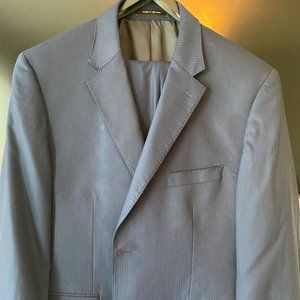 Blue Pin Stripe Suit